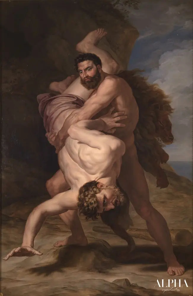 Hercule et Antée - Rafael Tegeo Díaz Reproductions de tableaux à la peinture à l’huile