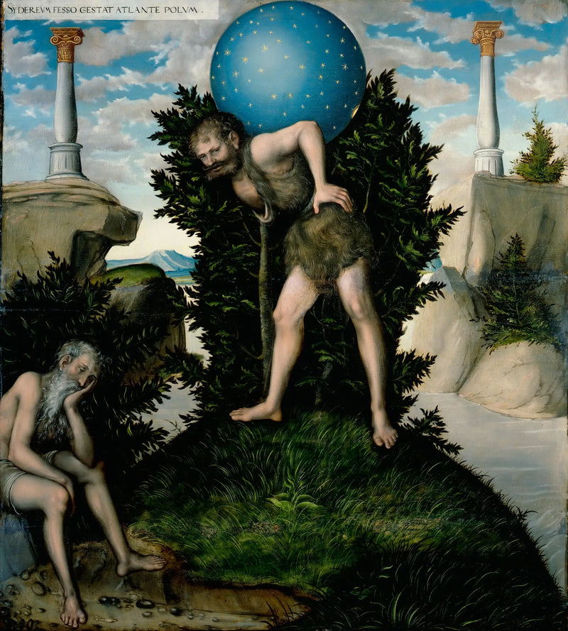 Herkules und Atlas - Lucas Cranach der Ältere