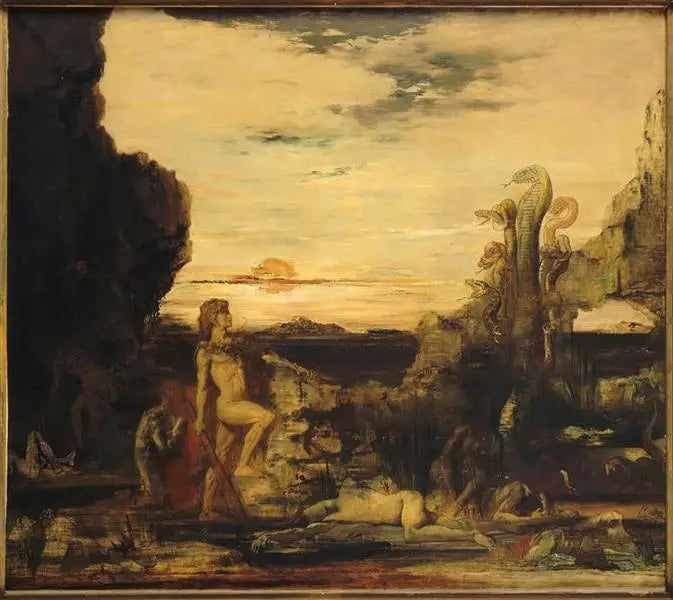 Herkules und die Hydra von Lerne - Gustave Moreau