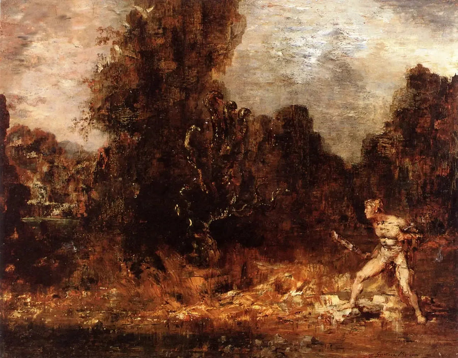 Herkules und die Hydra von Lerne - Gustave Moreau
