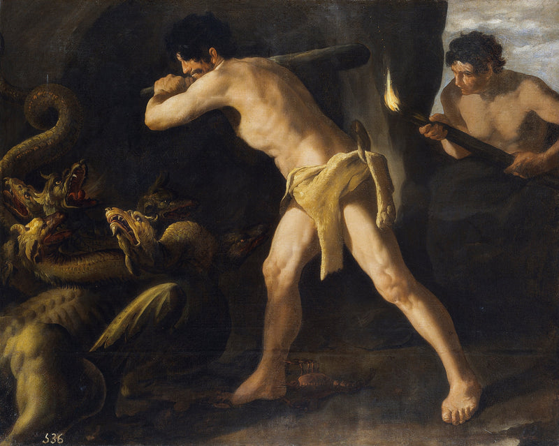 Herkules und die Hydra - Francisco de Zurbarán