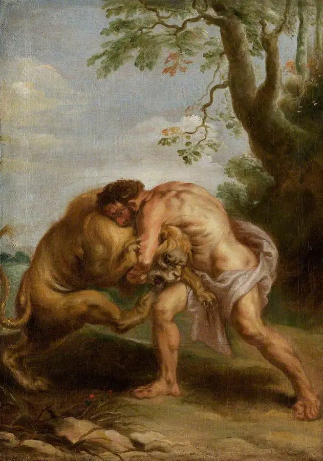 Herkules und der Nemeische Löwe - Peter Paul Rubens