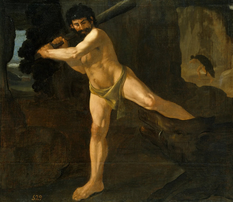 Herkules und der Erymanthische Eber - Francisco de Zurbarán