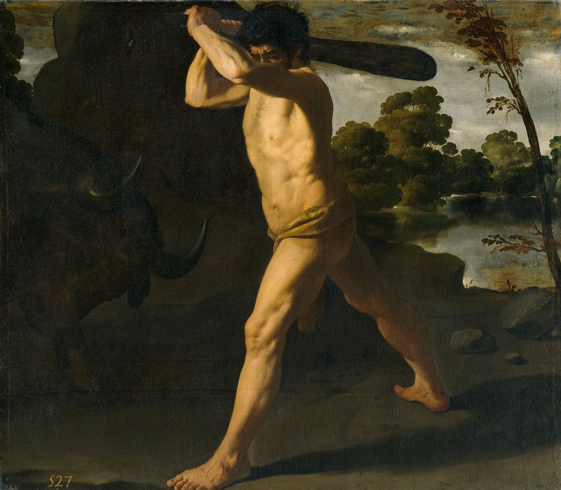 Herkules und der kretische Stier - Francisco de Zurbarán