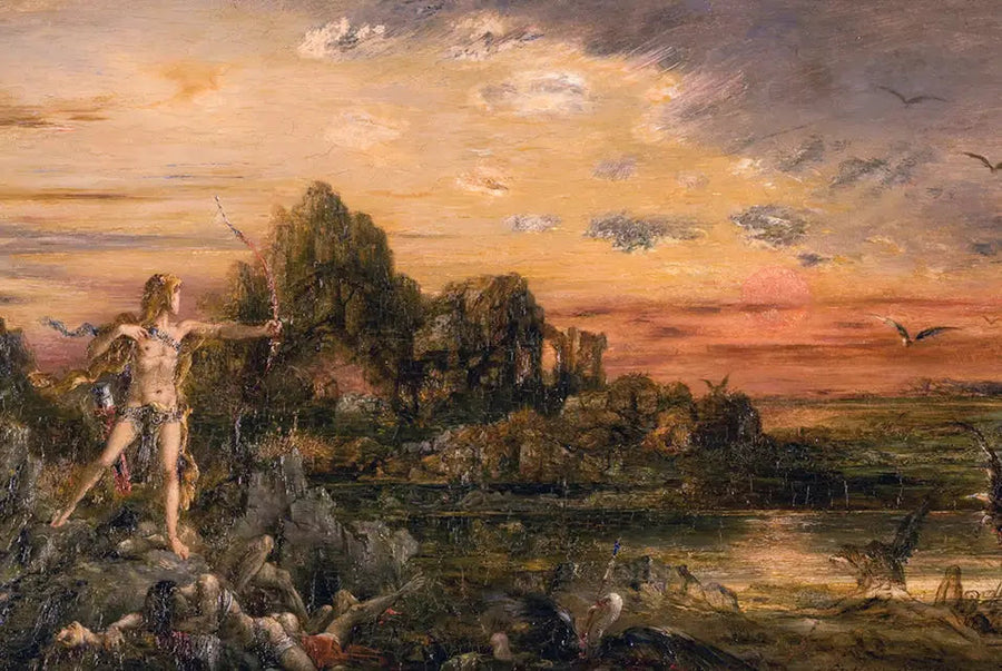 Herkules und die Vögel des Stymphalischen Sees - Gustave Moreau