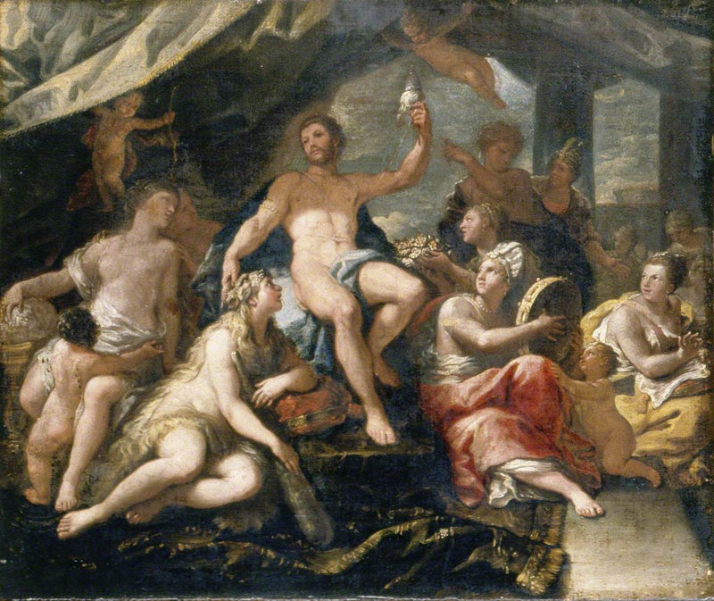 Herkules und Omphale - Luca Giordano