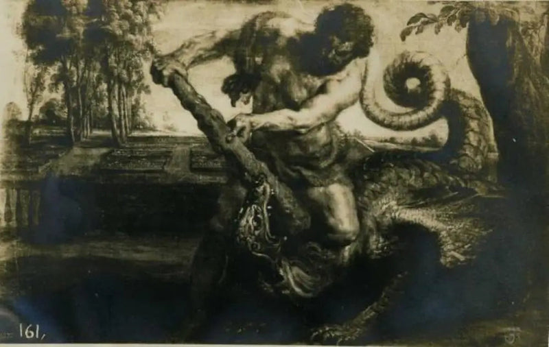 Herkules tötet den Drachen im Garten der Hesperiden - Peter Paul Rubens