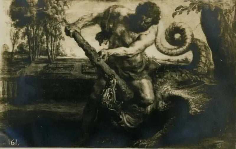 Herkules tötet den Drachen im Garten der Hesperiden - Peter Paul Rubens