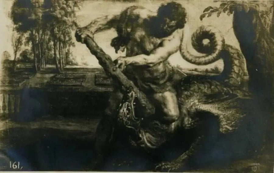 Herkules tötet den Drachen im Garten der Hesperiden - Peter Paul Rubens