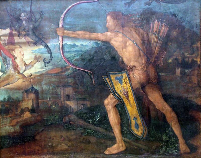 Herkules tötet die Vögel des Stymphalosees - Albrecht Dürer