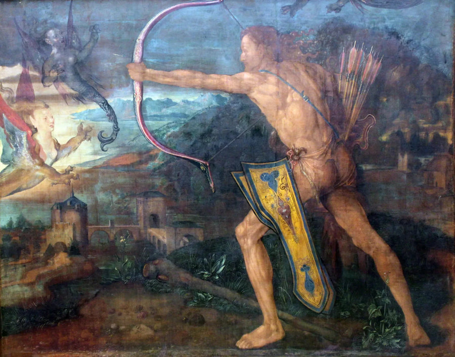 Herkules tötet die Vögel des Stymphalosees - Albrecht Dürer