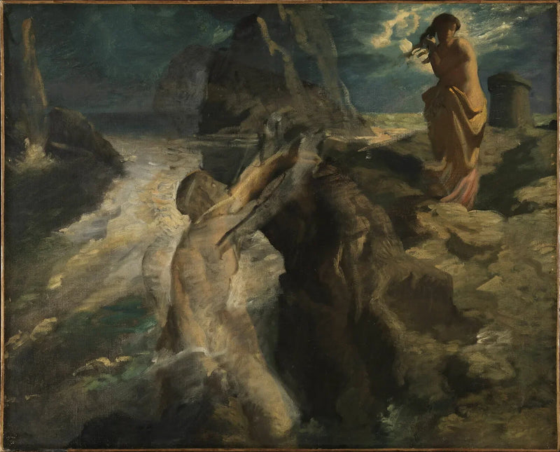 Héro und Léandre - Théodore Chassériau