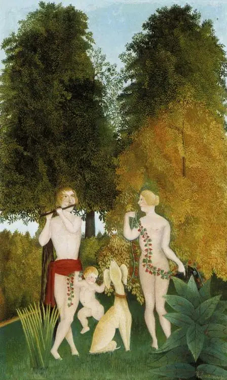 Glückliches Quartett - Henri Rousseau