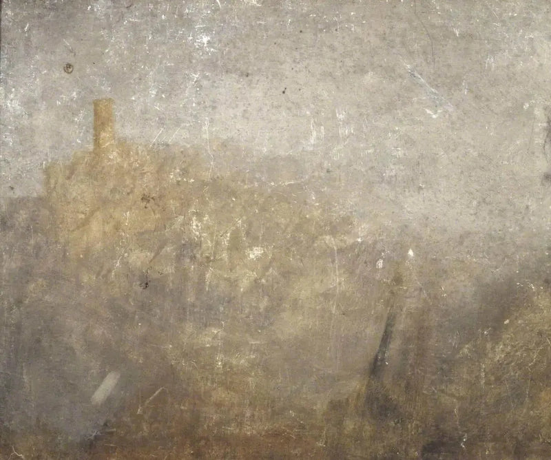 Hügellandschaft mit Turm - J. M. W. Turner