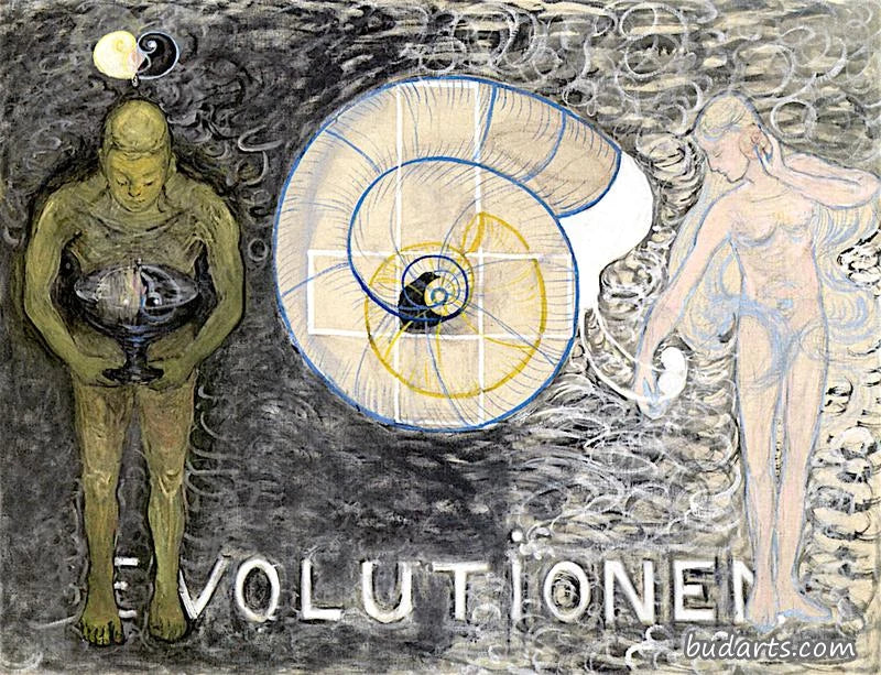 Évolution, n° 4, Groupe VI, peinture de Hilma af Klint