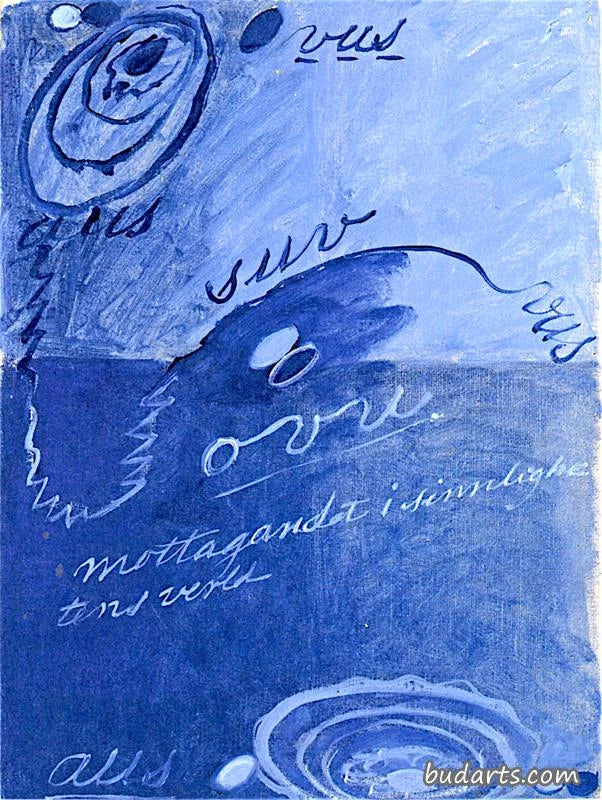 Chaos primordial, n° 19, Groupe I, peinture de Hilma af Klint