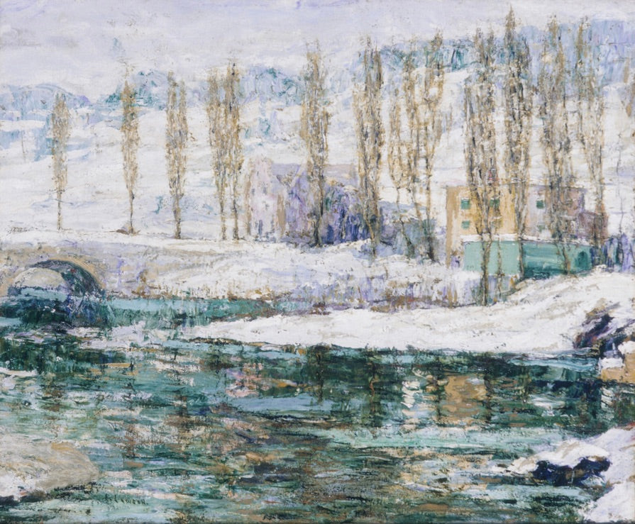 Hiver - Ernest Lawson image 1 reproduction de peinture à l’huile