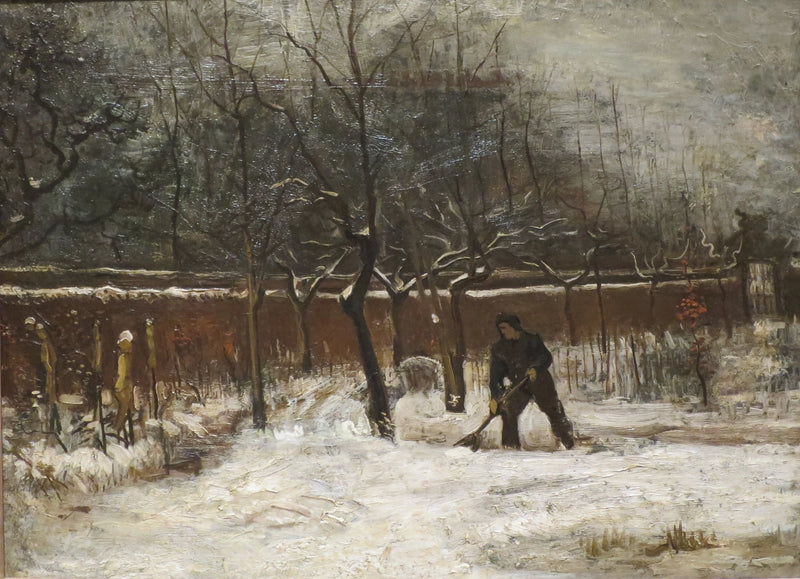 Winter (Der Pfarrgarten im Schnee) - Vincent van Gogh