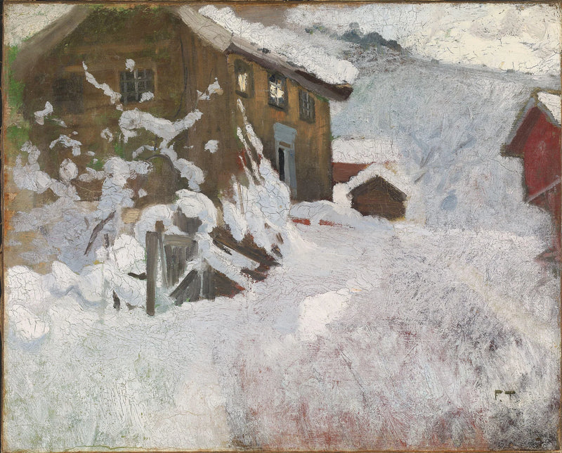 Norwegischer Winter - Frits Thaulow