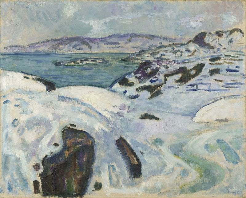 Winter an der Küste - Edvard Munch