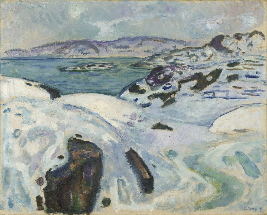 Winter an der Küste - Edvard Munch