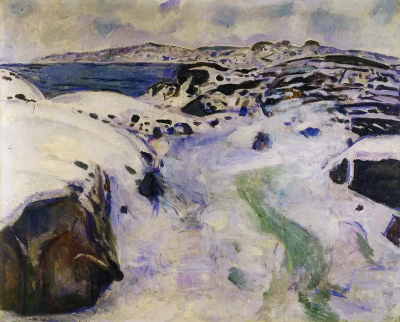 Winter an der Küste - Edvard Munch