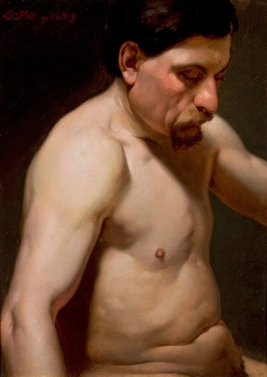 Mann in halbnacktem Zustand - Jan Matejko