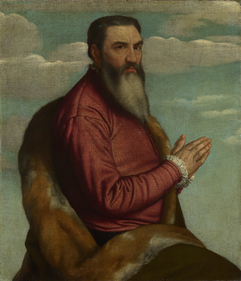 Mann mit langem Bart - Alessandro Bonvicino