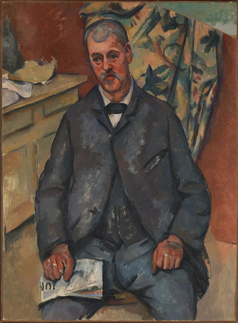 Sitzender Mann - Paul Cézanne