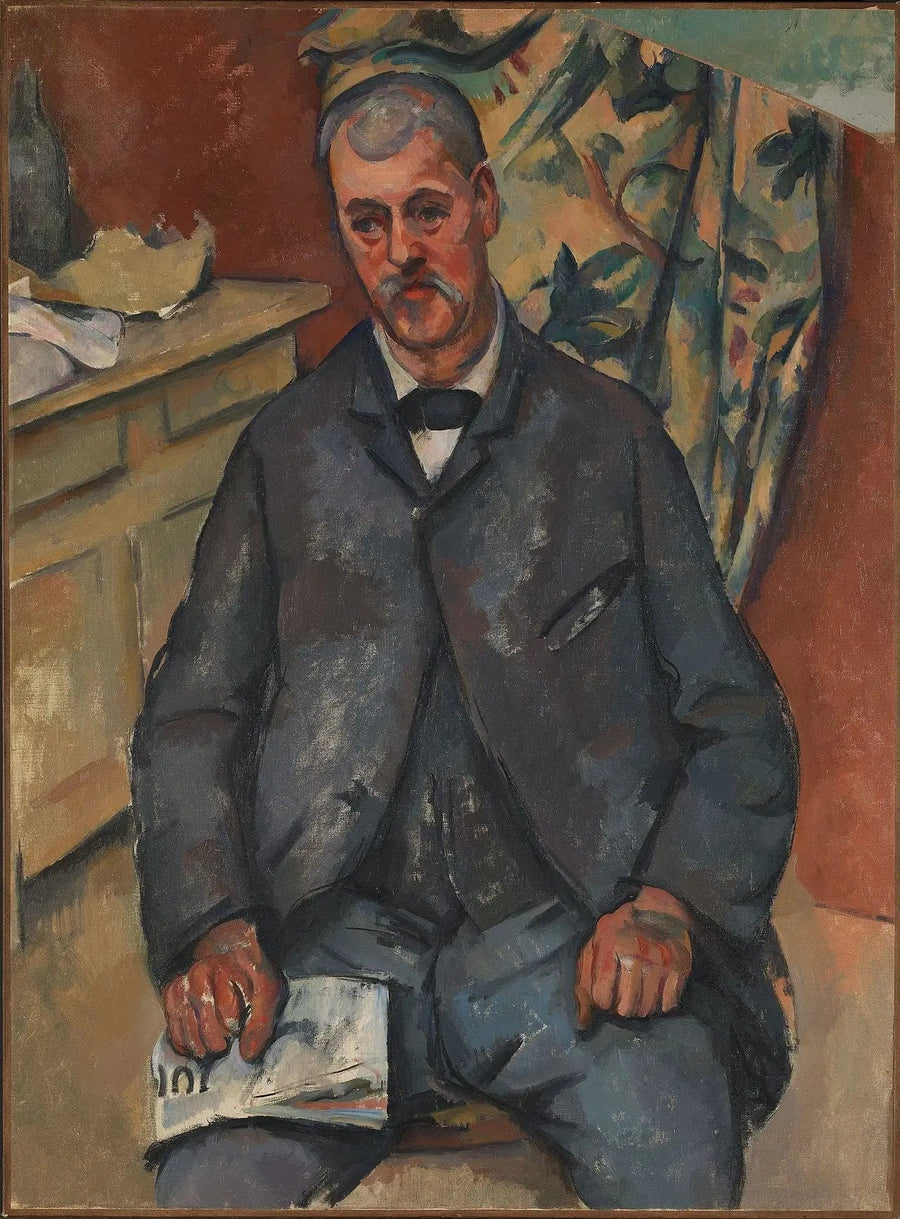 Sitzender Mann - Paul Cézanne