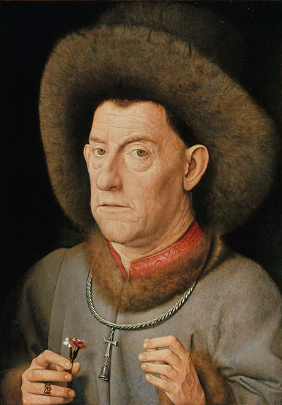 Homme avec œillet - Jan van Eyck - Alpha Reproduction