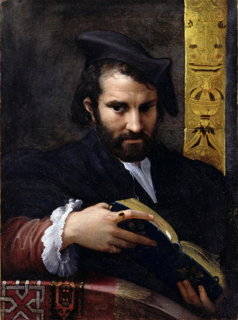 Mann mit einem Buch - Parmigianino
