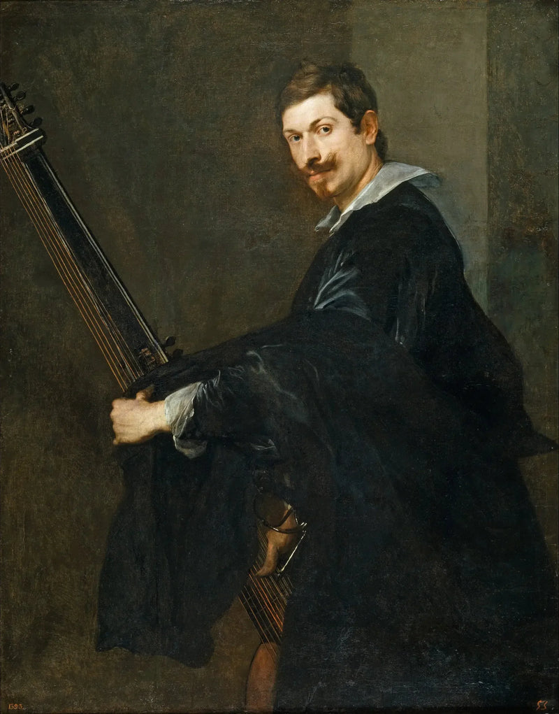 Mann mit einer Laute - Antoine van Dyck