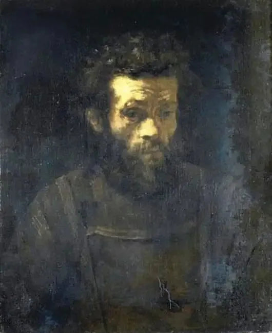 Homme avec une barbe - Rembrandt image 1 reproduction de peinture à l’huile