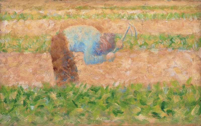 Mann mit einer Hacke - Georges Seurat