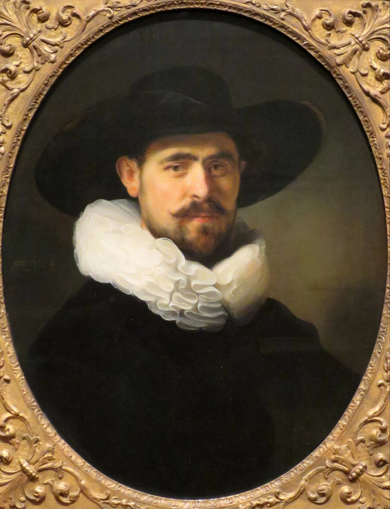 Porträt eines bärtigen Mannes mit einem breitrandigen Hut, wahrscheinlich Pieter Seijen (1592-1652) - Rembrandt