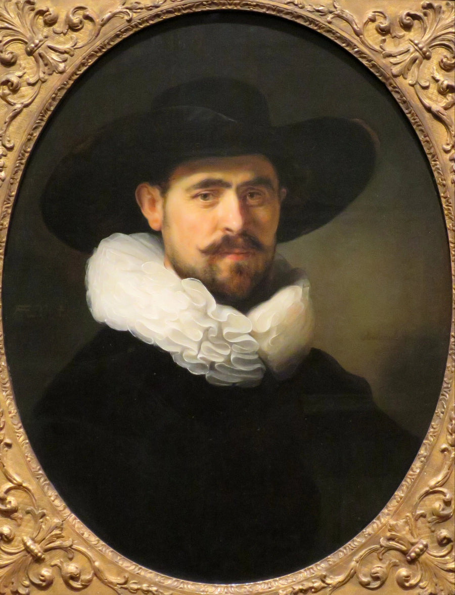 Porträt eines bärtigen Mannes mit einem breitrandigen Hut, wahrscheinlich Pieter Seijen (1592-1652) - Rembrandt