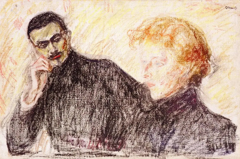 Brauner Mann und Rote Frau - Edvard Munch