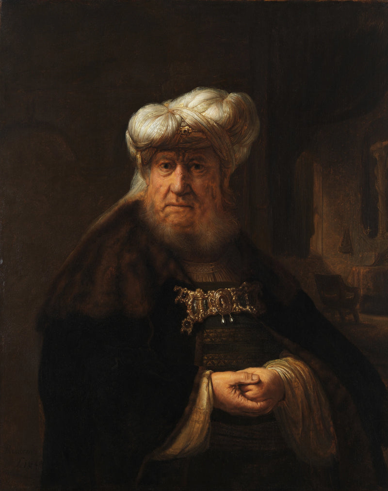 Mann im orientalischen Anzug - Rembrandt