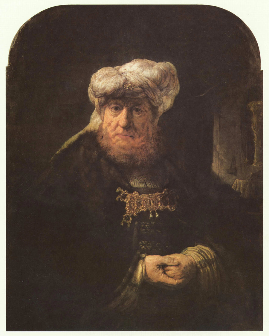 Mann im orientalischen Anzug - Rembrandt