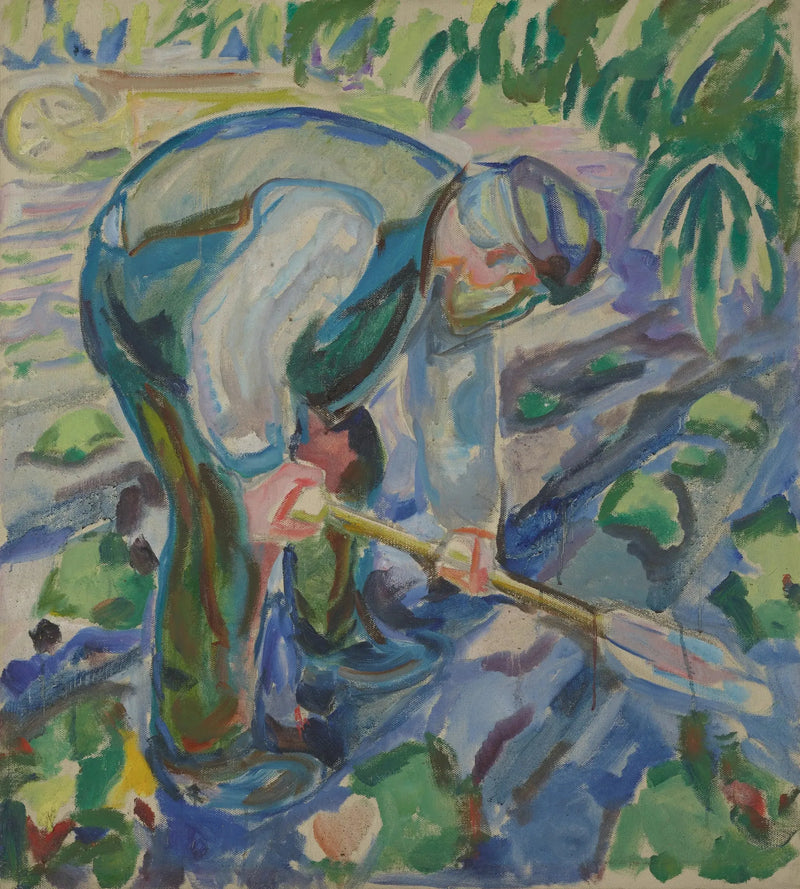 Mann beim Graben - Edvard Munch