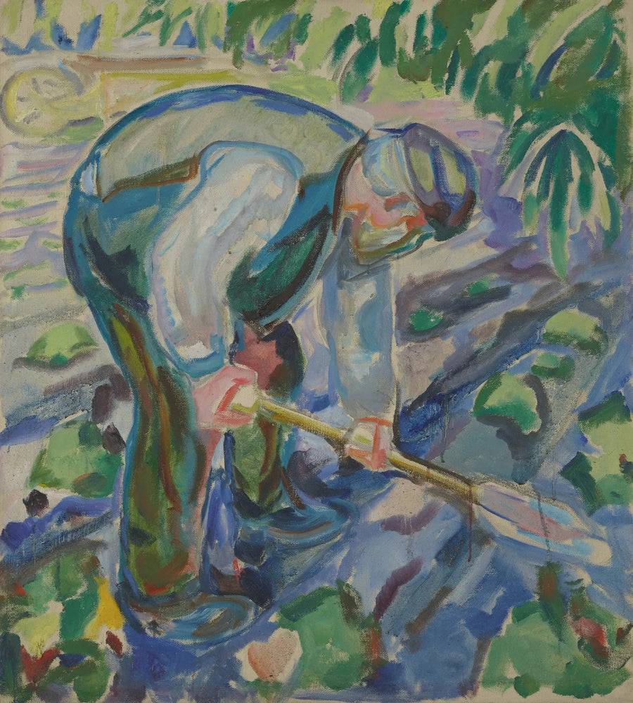 Mann beim Graben - Edvard Munch