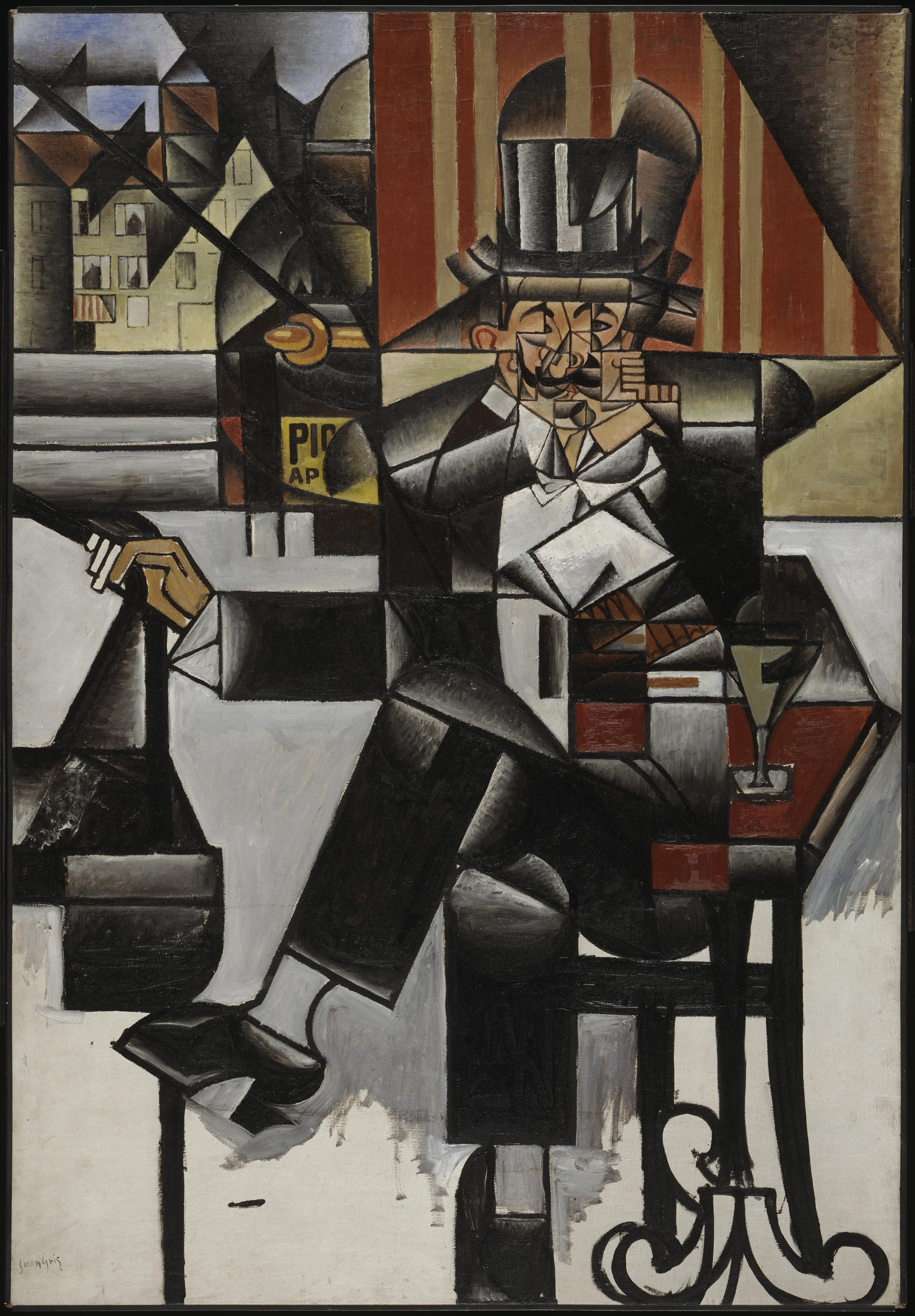 Mann in einem Café - Juan Gris