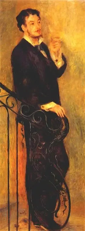 Mann auf einer Treppe - Pierre-Auguste Renoir