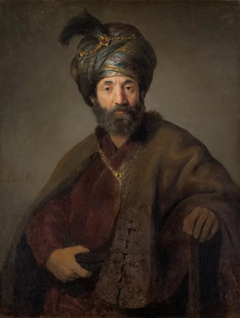 Mann im orientalischen Anzug - Rembrandt