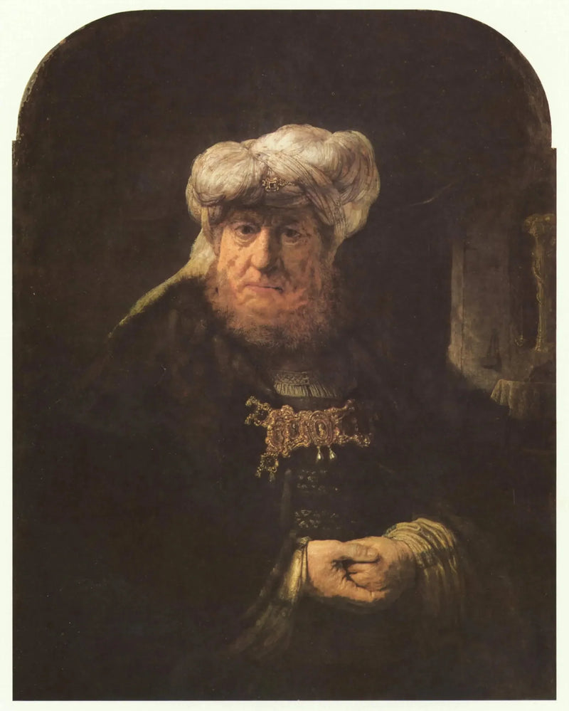 Mann im orientalischen Anzug - Rembrandt