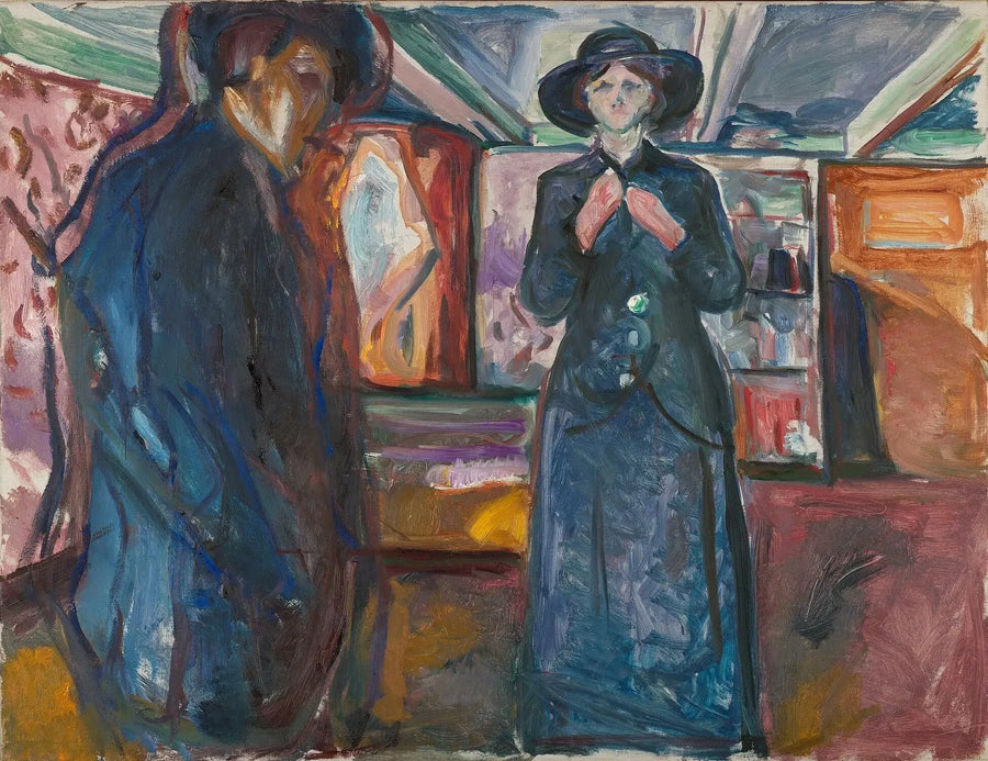 Mann und Frau - Edvard Munch