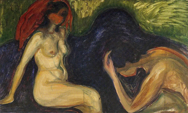 Mann und Frau - Edvard Munch