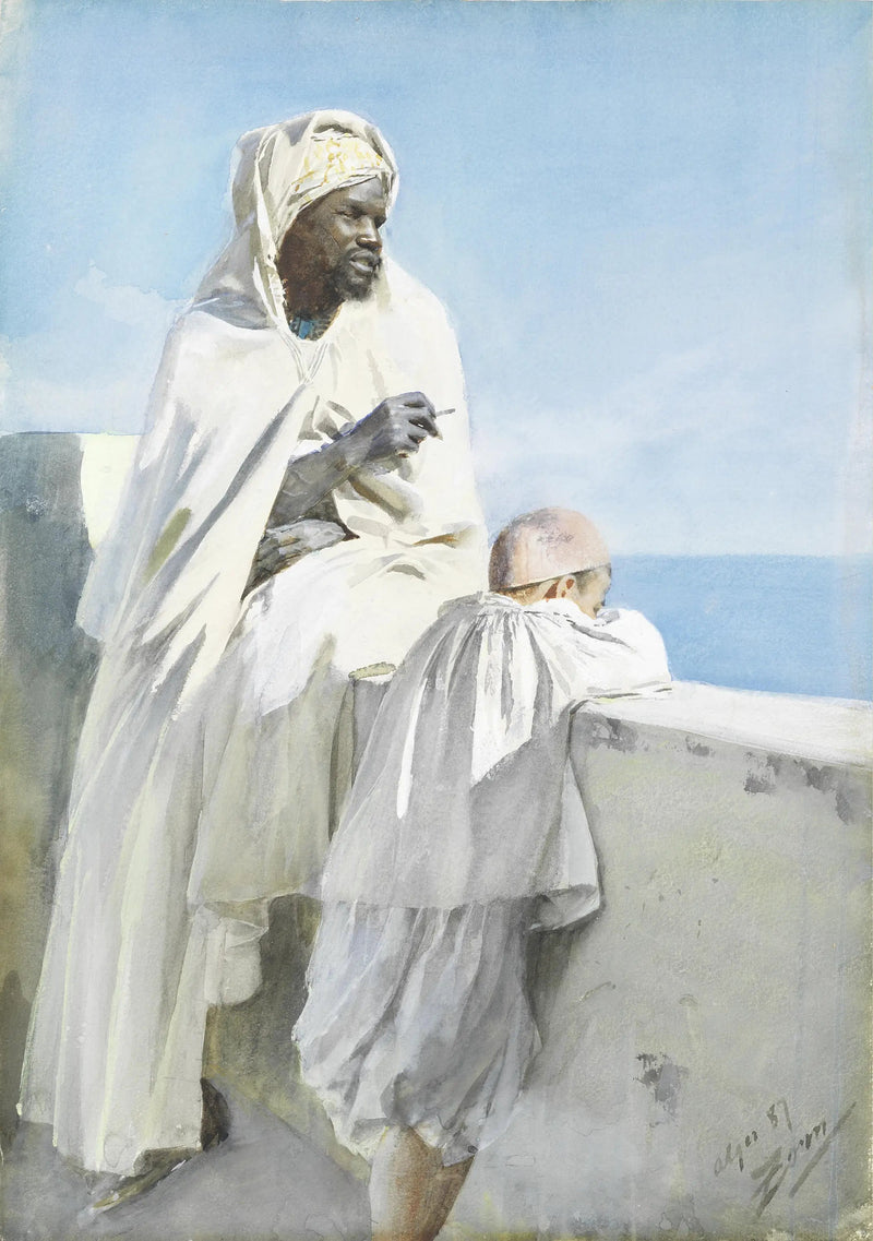 Mann und Junge in Algier - Anders Zorn