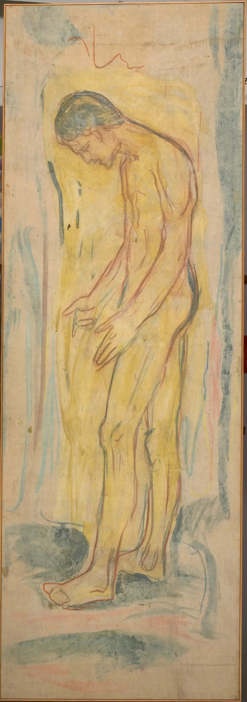 Stehender nackter Mann. Die Quelle - Edvard Munch